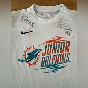Miami Dolphins Signed Junior Dolphins Nike Kids Small # 89 & #98 Autographed
